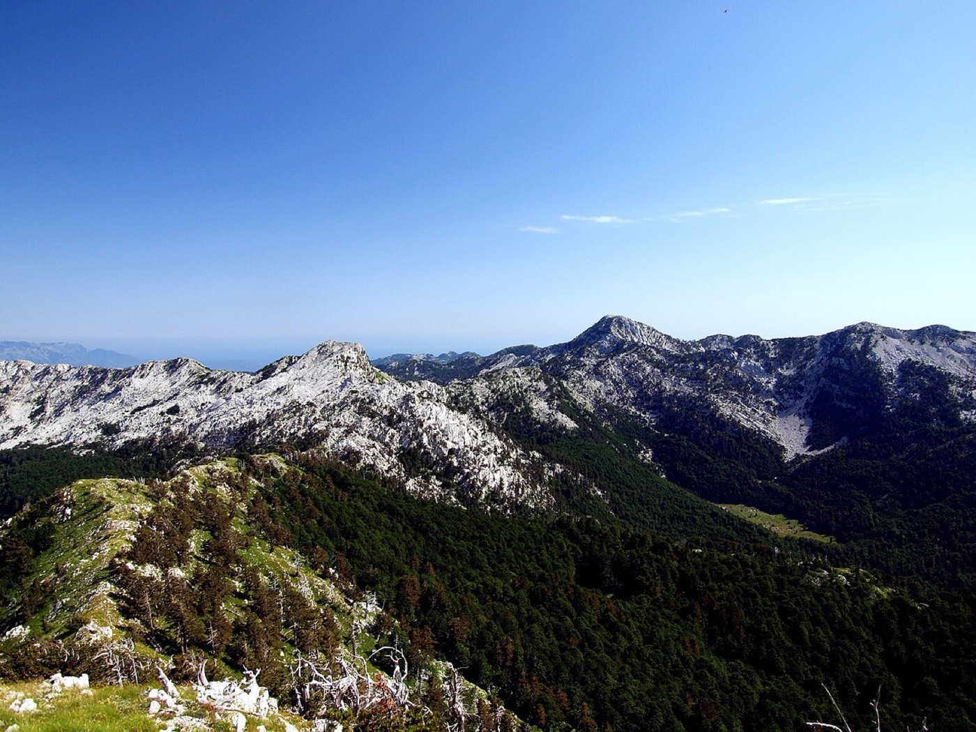 The limestone peaks of Orjen