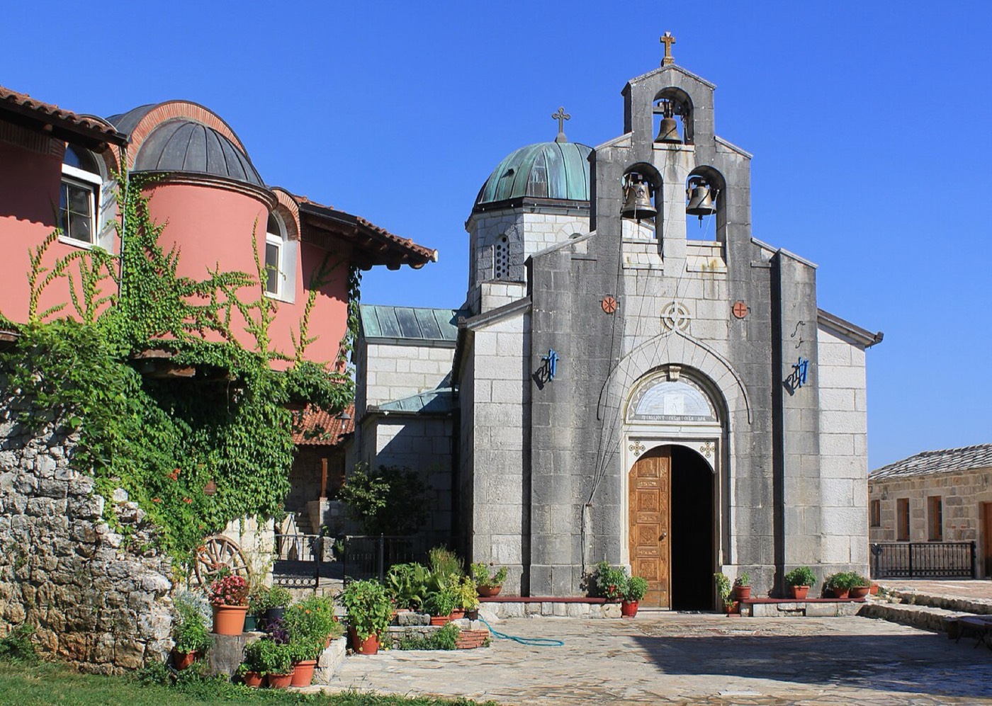 The church of Tvrdoš Monastery on the Trebišnjica